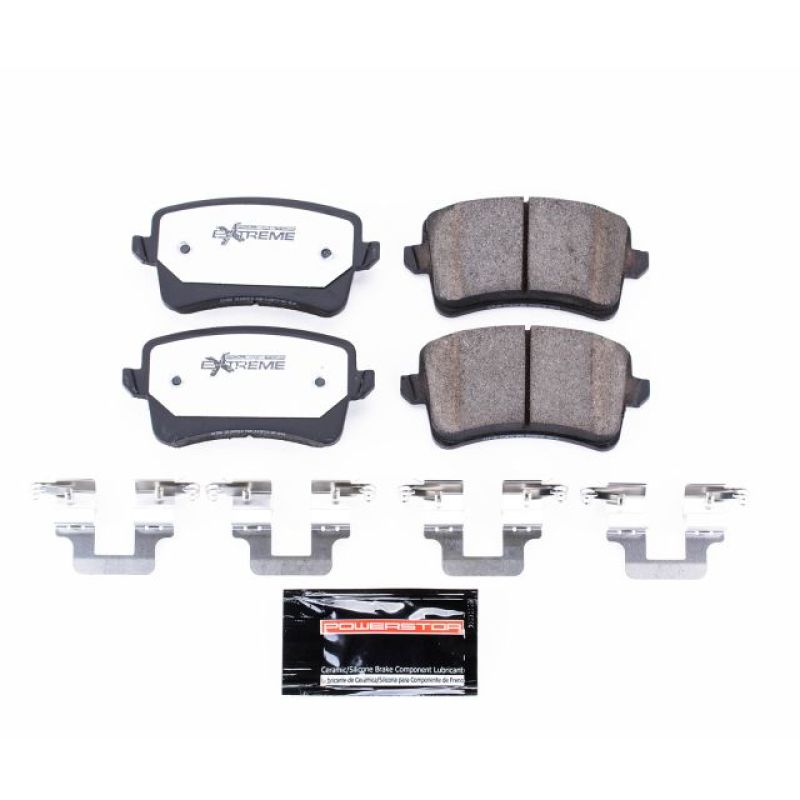 Power Stop 10-16 Audi A4 Rear Z26 Extreme Street Brake Pads w/Hardware Main image