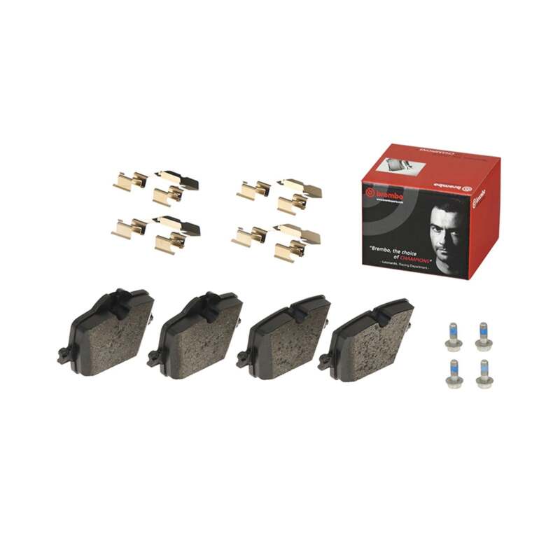 Brembo OE 2022 BMW i4/19-22 Z4/20-22 Toyota GR Supra PRIME Low-Met Brake Pad - Rear (view 19)