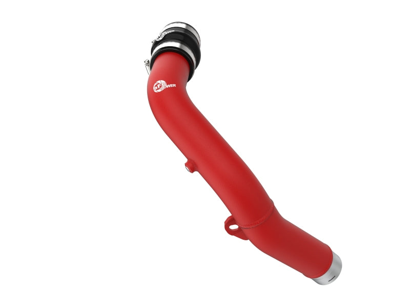 aFe BladeRunner 2-1/2 IN Aluminum Hot Charge Pipe Red 22-23 Subaru WRX H4-2.4L (t) Main image