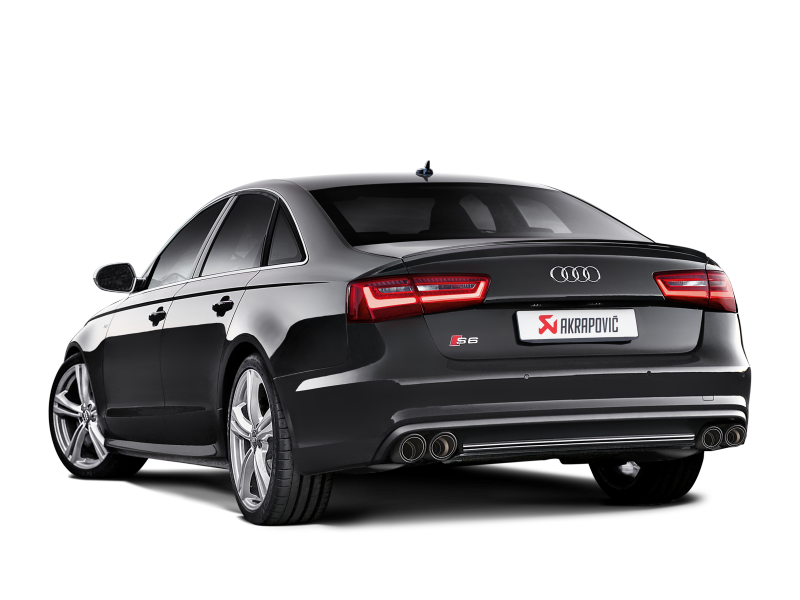 Akrapovic 13-17 Audi S6 Avant/Limousine (C7) Evolution Line Cat Back (Titanium) w/ Carbon Tips (view 12)