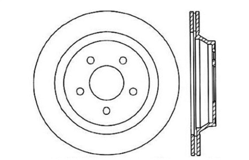 StopTech Slotted & Drilled Sport Brake Rotor (view 2)