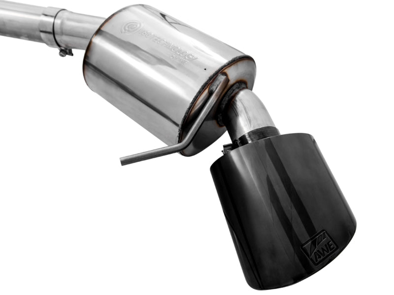 AWE Tuning Audi B9.5 RS 5 Coupe Non-Resonated Touring Edition Exhaust - RS-Style Diamond Black Tips (view 5)