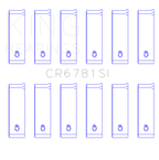 King Engine Bearings Chrysler 2.7L (Od+.002in) (Size +0.25mm) Connecting Rod Bearing Set (view 2)
