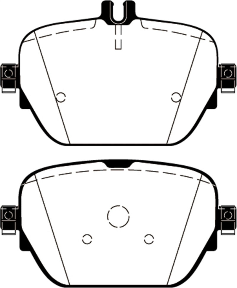 EBC 2019+ Mercedes-Benz CLS53 AMG (C257) 3.0L Turbo Yellowstuff Rear Brake Pads Main image