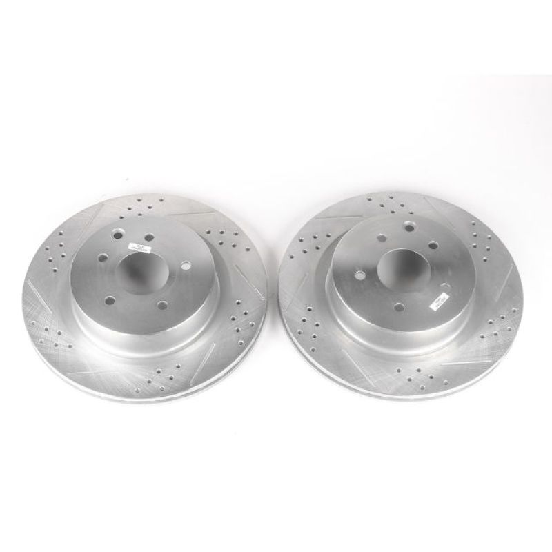 Power Stop 03-04 Infiniti G35 Rear Evolution Drilled & Slotted Rotors - Pair Main image