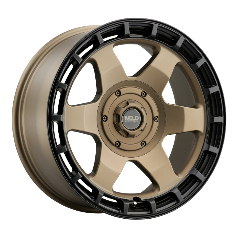 Weld Off-Road Ridge 17x9 - 5x114.3 / 5x127 BP - ET-12 - 78.1mm CB - Satin Bronze Wheel (Black Ring) (view 3)