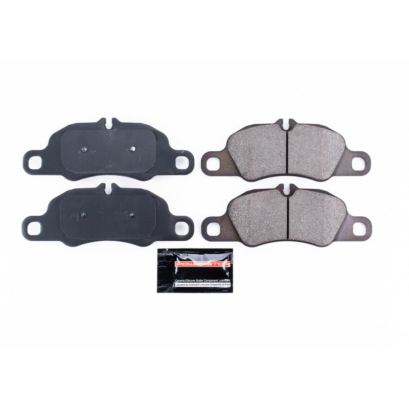 Power Stop 17-18 Porsche 718 Boxster Front Z23 Evolution Sport Brake Pads w/Hardware (view 2)