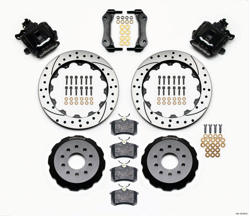 Wilwood Combination Parking Brake Rear Kit 12.88in Drilled Mustang 94-04 Main image
