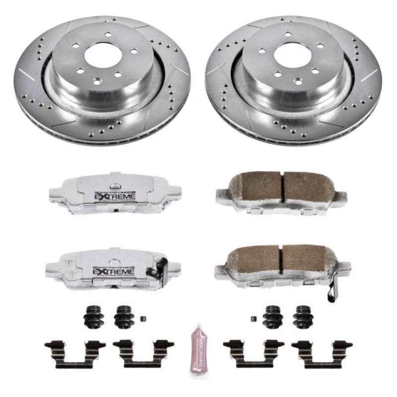 Power Stop 07-08 Infiniti G35 Rear Z26 Street Warrior Brake Kit Main image