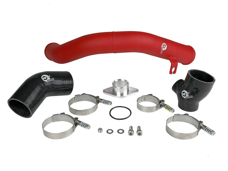 aFe BladeRunner 2.5in Aluminum Hot Side Charge Pipe 15-20 Subaru WRX 2.0T - Red (view 5)
