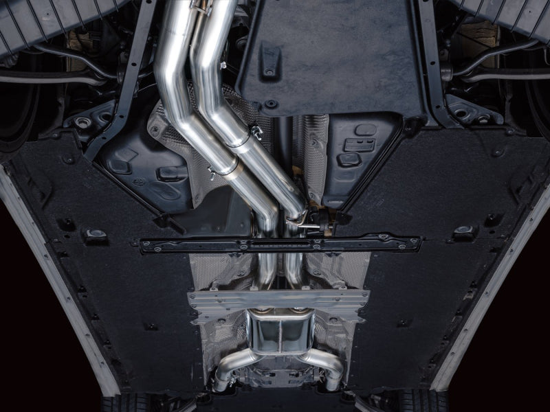 AWE Tuning 19-23 Audi C8 S6/S7 2.9T V6 AWD Touring Edition Exhaust - Chrome Silver Tips (view 11)