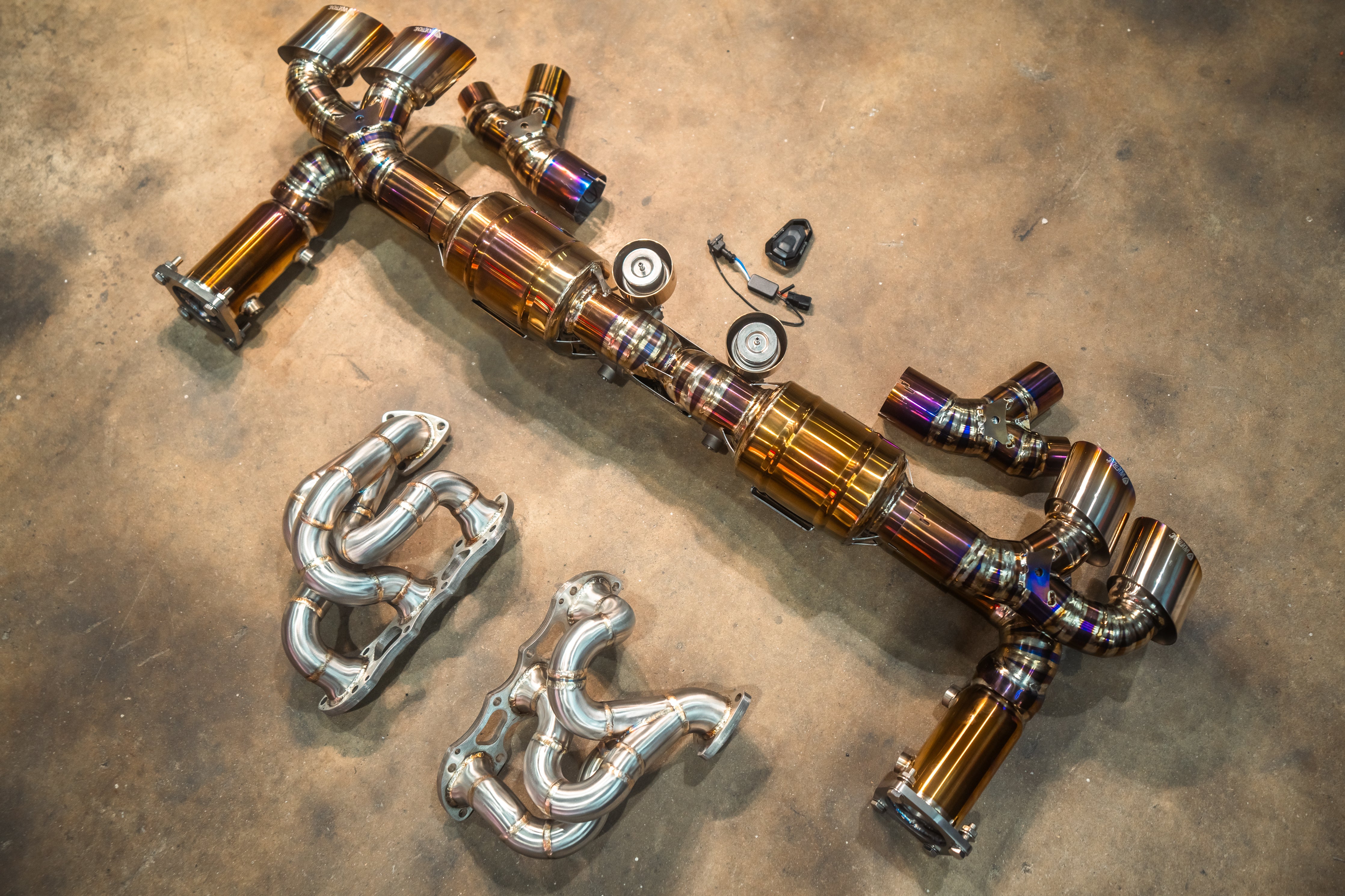 Valvetronic Valved Race Exhaust System for Porsche 911 Turbo 991.1 / 991.2 Secondary image