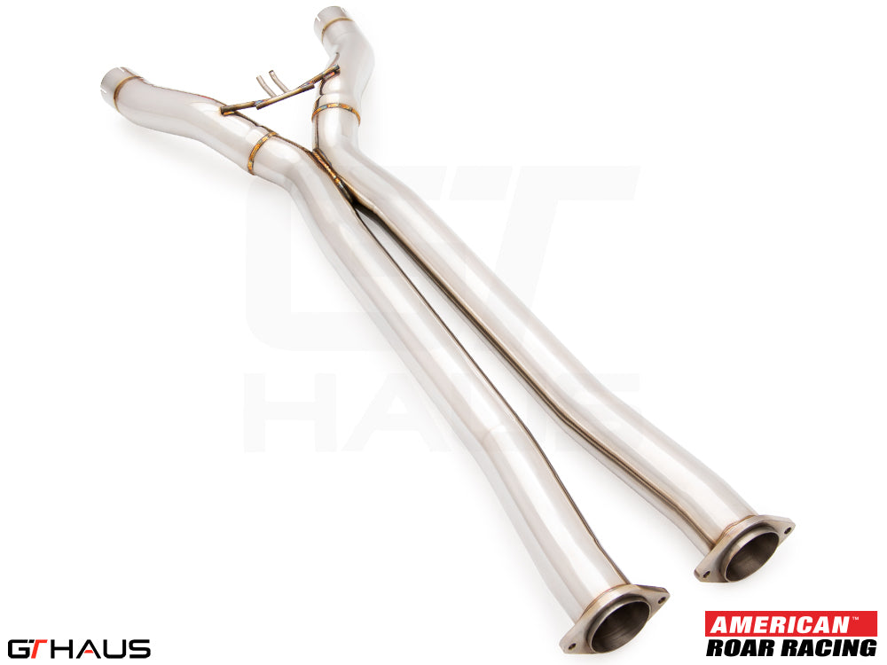 Chevrolet Corvette C7 (Stingray V8) coupe / Convertible 2014-2019 Full Cat-Back X-Pipe - LSR Mid Resonator Delete Pipes
