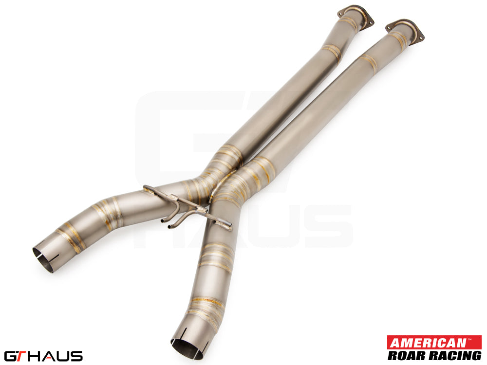 Chevrolet Corvette C7 (Stingray V8) coupe / Convertible 2014-2019 Full Cat-Back X-Pipe - LSR Mid Resonator Delete Pipes