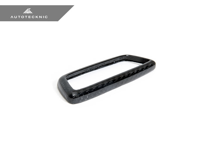 AutoTecknic BMW M Front Seat Dry Carbon Illuminated Emblem Surround