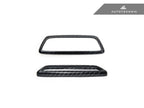 AutoTecknic BMW M Front Seat Dry Carbon Illuminated Emblem Surround