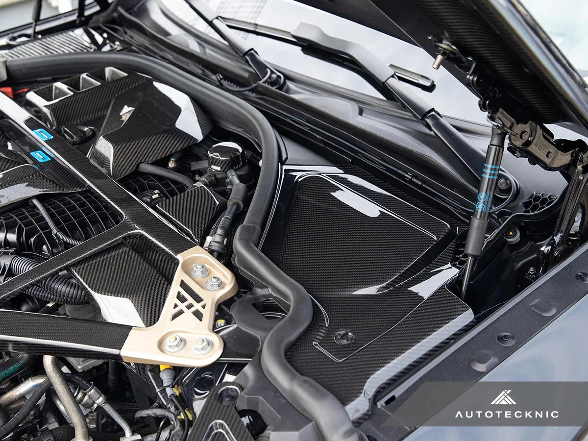 AutoTecknic G8X M2 / M3 / M4 Dry Carbon Engine Cowl Panel Trim Set