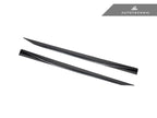 AutoTecknic G90 / G99 M5 Dry Carbon Side Skirt Extension Set - V2