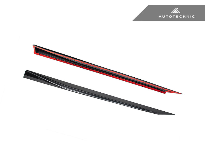 AutoTecknic G90 / G99 M5 Dry Carbon Side Skirt Extension Set - V2