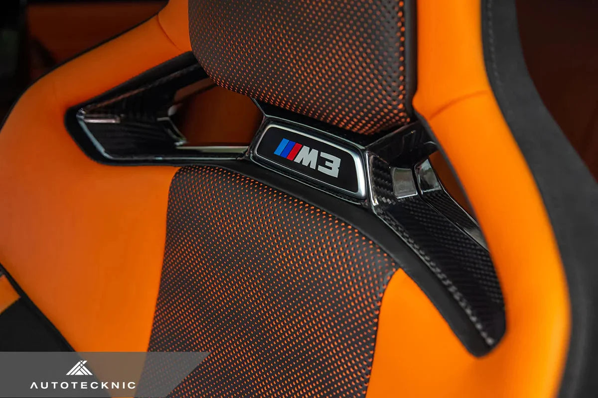 Autotecknic G8X M2/ M3 / M4 / F90 M5 CS Carbon Seat Belt Outlet Cover Set Secondary image