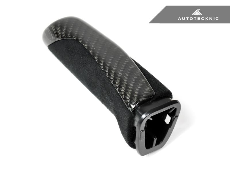 AutoTecknic F-Chassis - Carbon Alcantara E-Brake Handle Secondary image