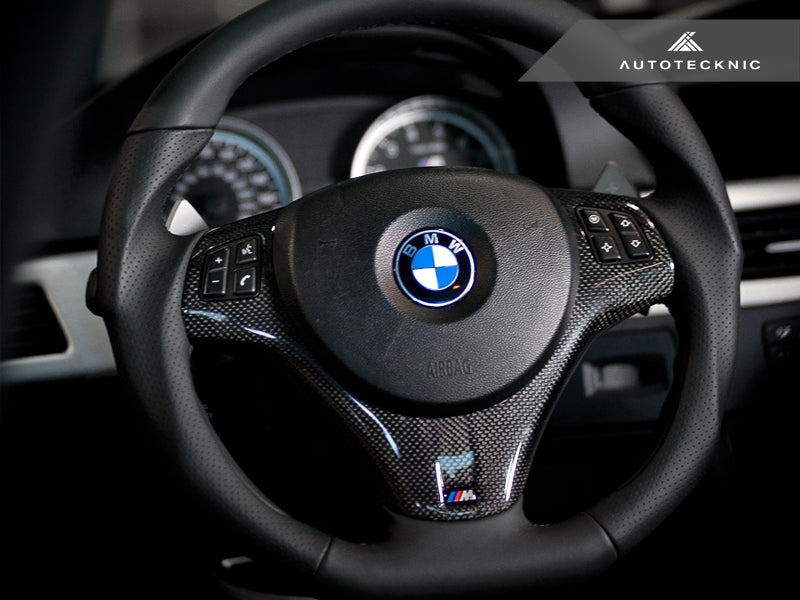 AutoTecknic E9X M3 / E82 1M Carbon Steering Wheel Trim Secondary image