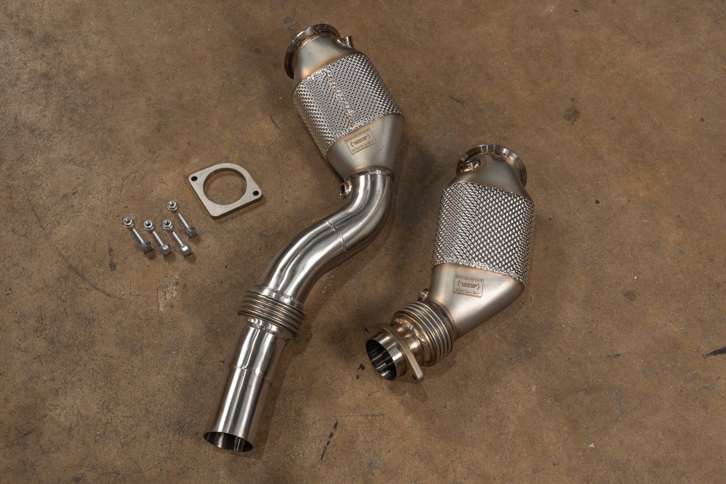 BMW F80/F82/F83/F87C M2C / M3 / M4 400 Cell Catted Downpipes Secondary image