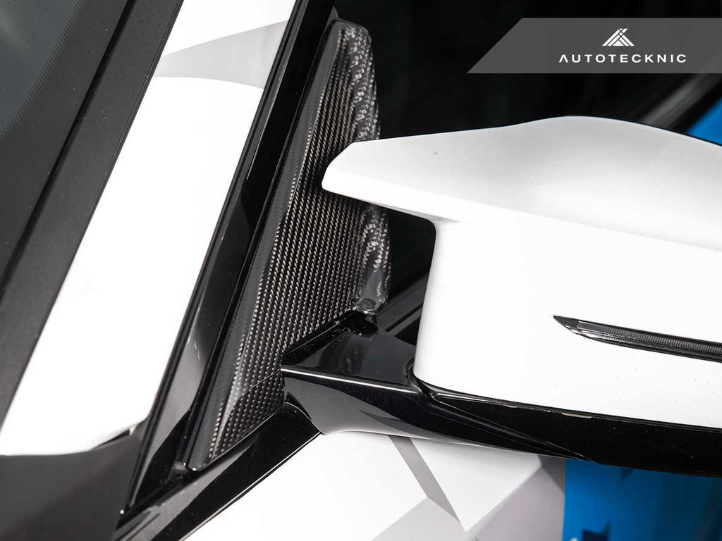 AutoTecknic G87 M2 Dry Carbon Side Mirror Wind Deflector Set