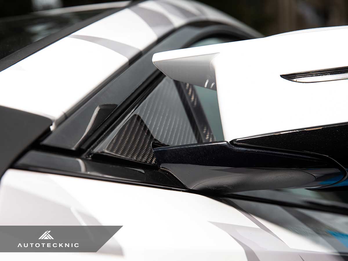 AutoTecknic G87 M2 Dry Carbon Side Mirror Wind Deflector Set