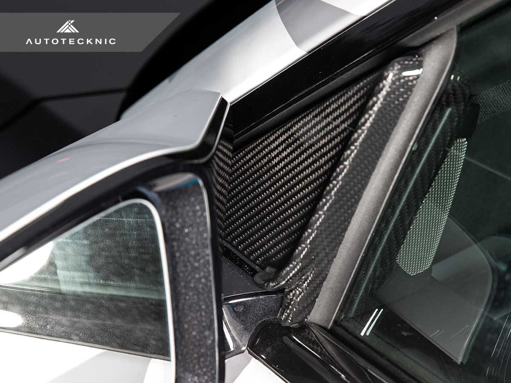 AutoTecknic G87 M2 Dry Carbon Side Mirror Wind Deflector Set