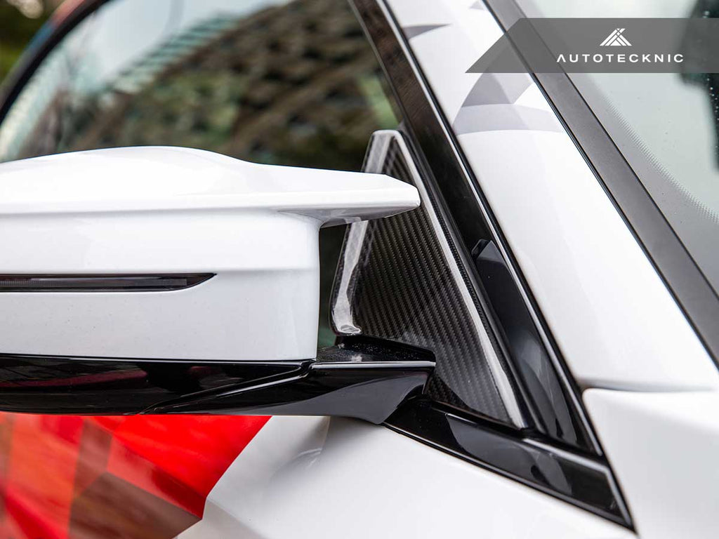 AutoTecknic G87 M2 Dry Carbon Side Mirror Wind Deflector Set