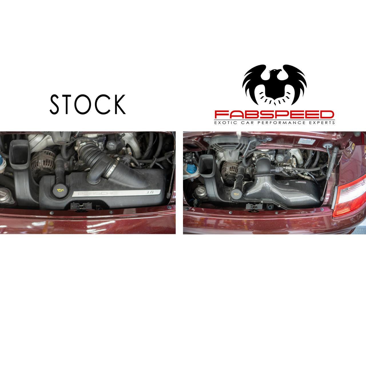 997 MAXFLO CARBON FIBER SUPER HIGHFLOW HIGH PERFORMANCE airbox cover lid for all 997 OEM base airbox systems Secondary image