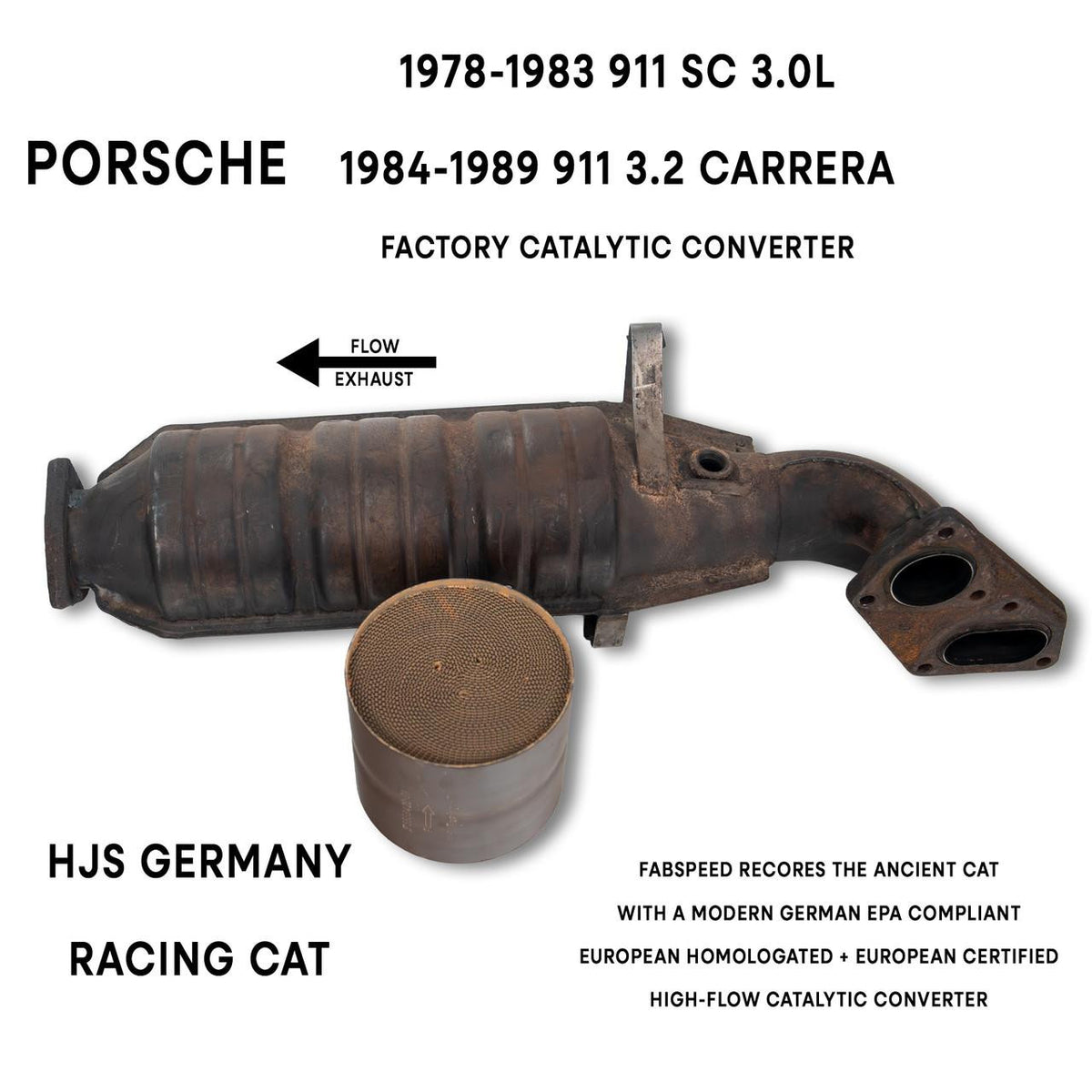 Porsche 911 3.0/3.2L OEM Catalytic Converter Re-Coring Main image