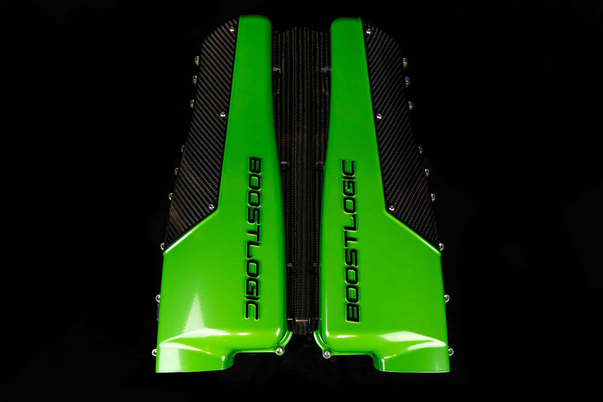 Boost Logic Audi R8/Lamborghini Huracan Billet and Carbon Fiber Intake Manifold Main image