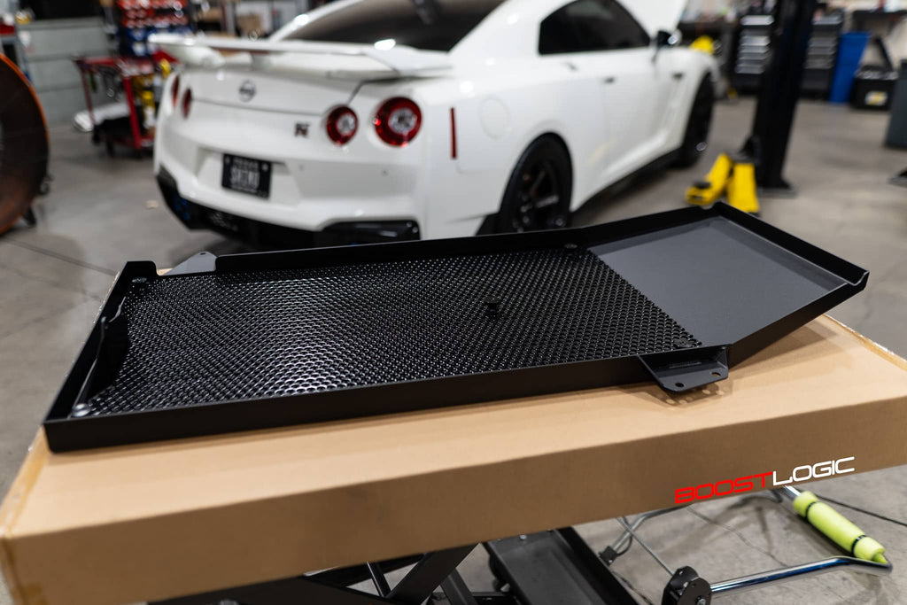 Boost Logic R35 Transmission Belly Pan with Pig Mat Retaining Mesh