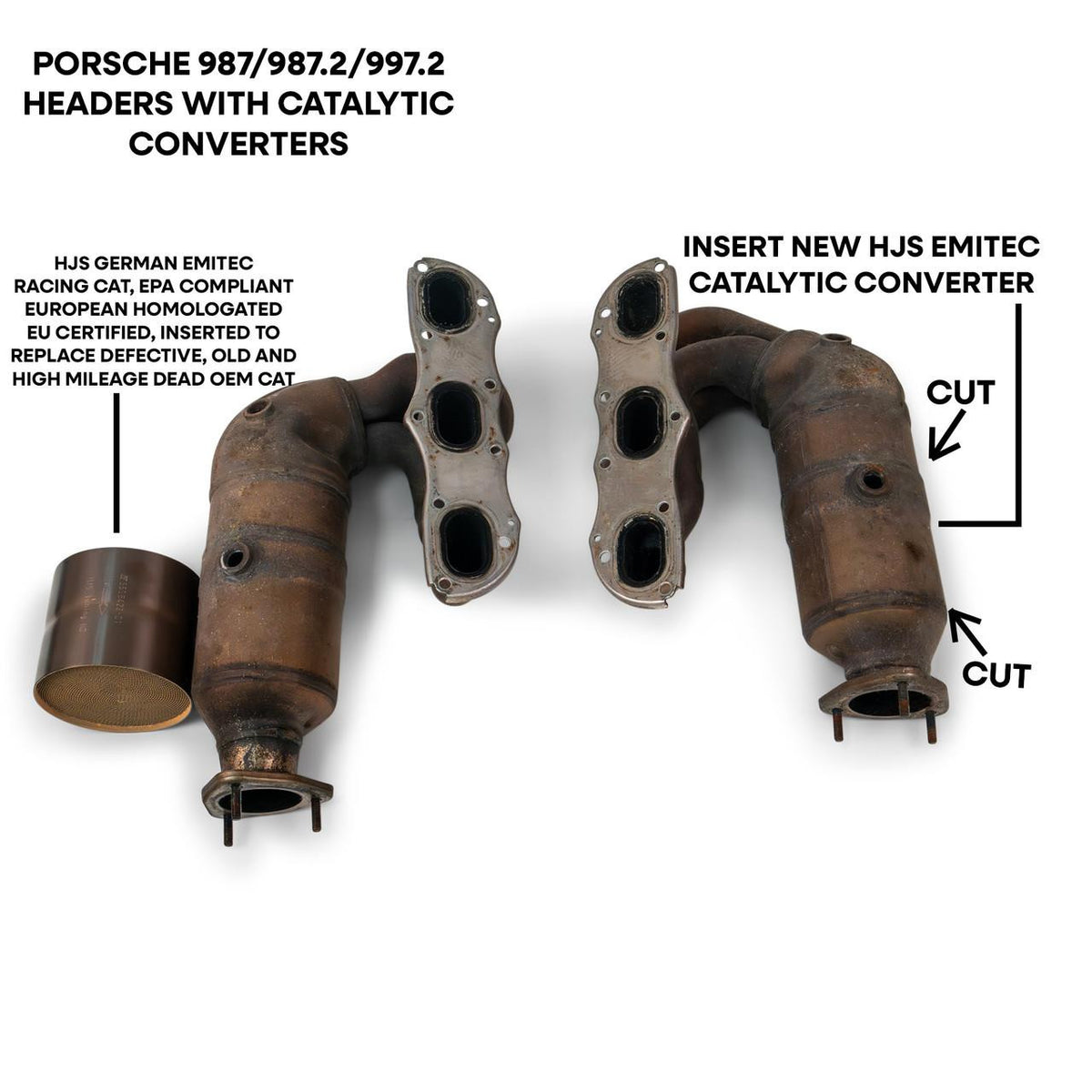 Porsche 997 Carrera Factory/OEM Catalytic Converter Re-Coring Main image