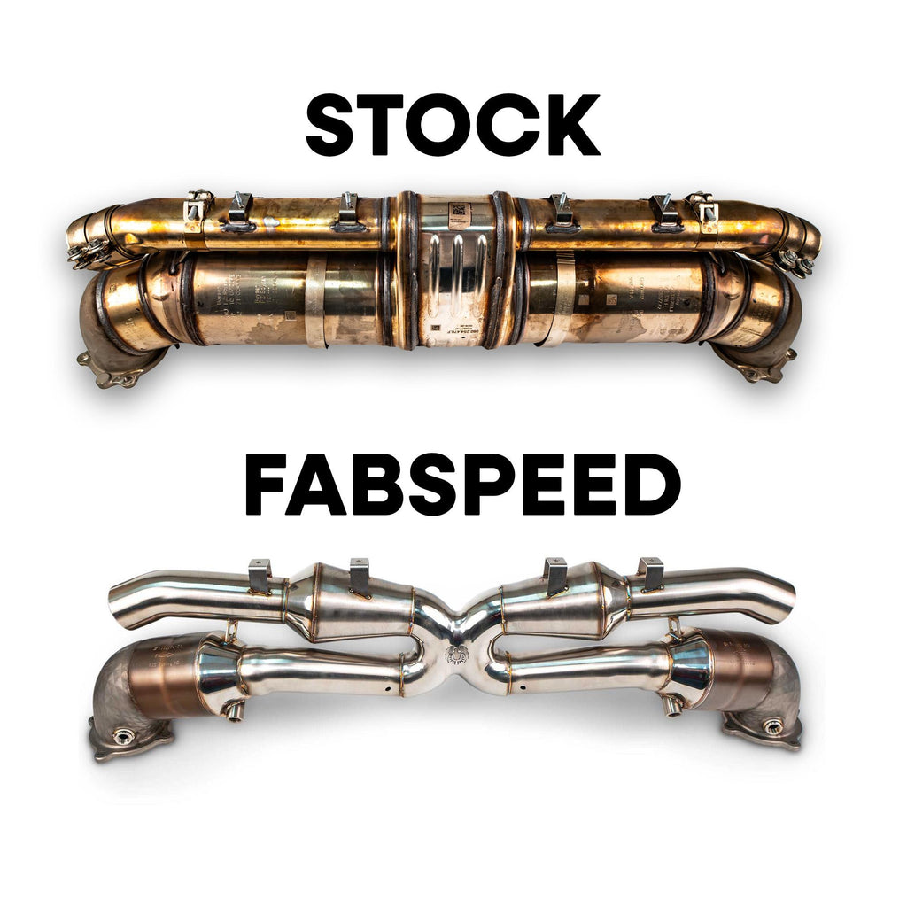 Fabspeed Porsche 992.2 Turbo S Sport Cat Megaphone X-Pipe