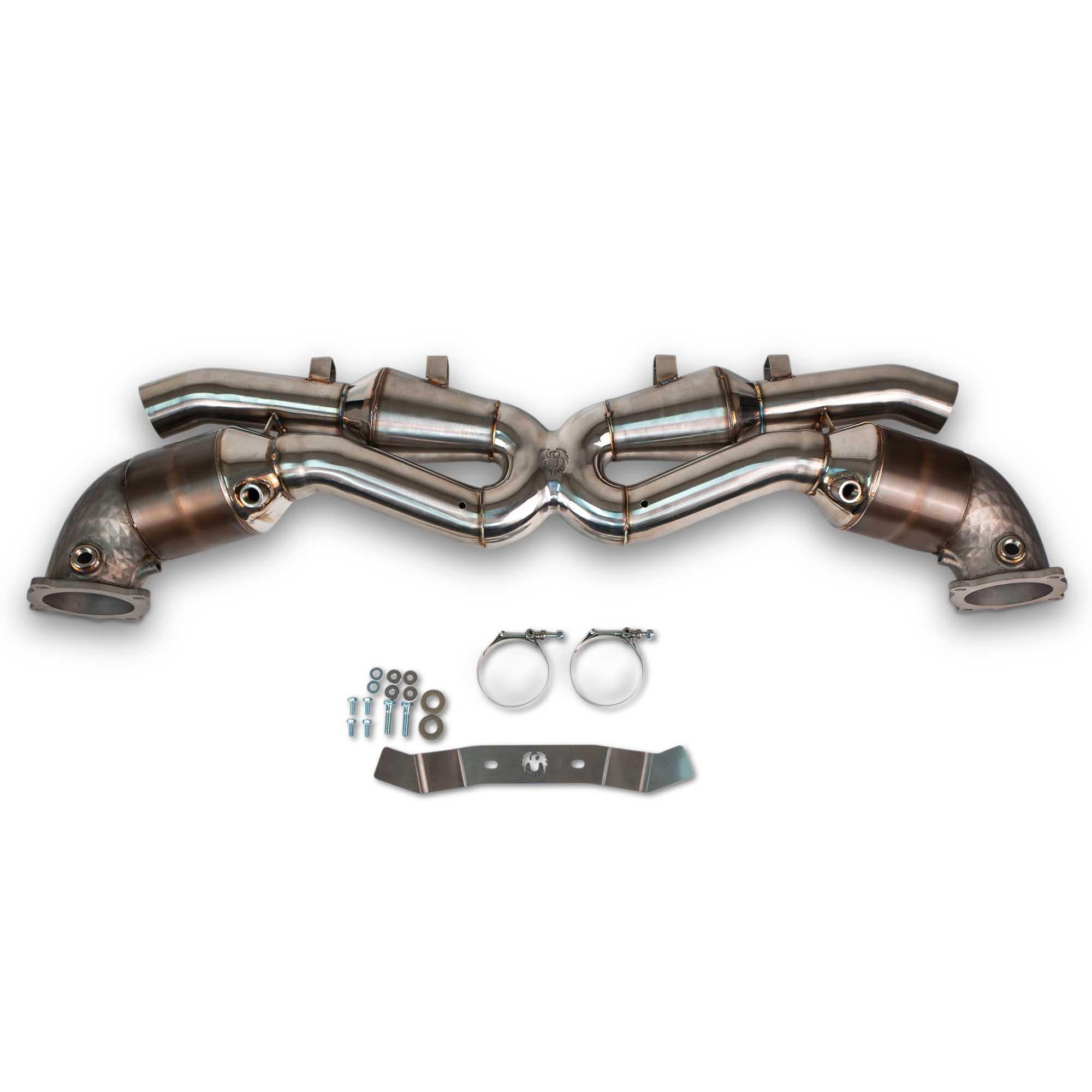 Fabspeed Porsche 992.2 Turbo S Sport Cat Megaphone X-Pipe Secondary image