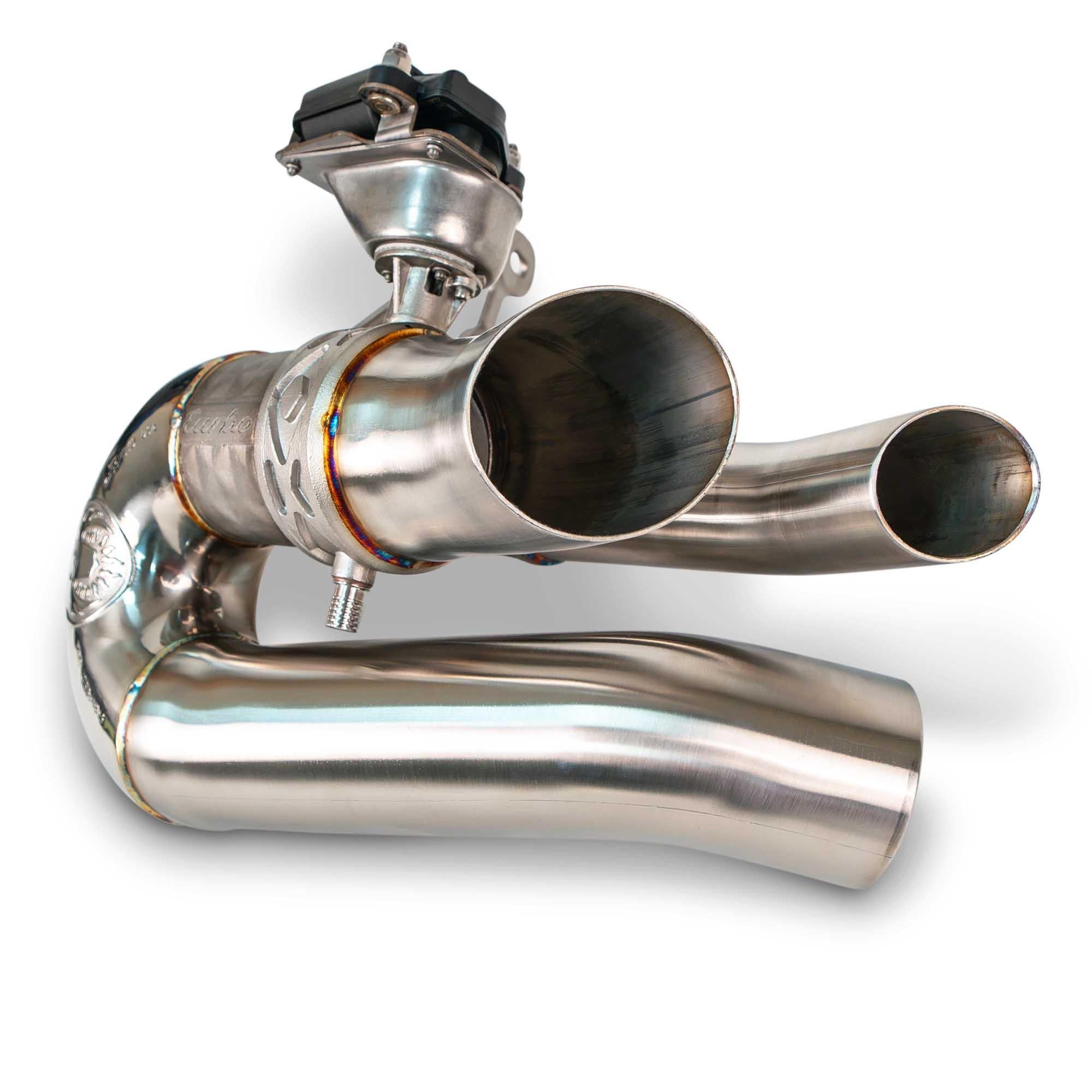 Fabspeed Porsche 992.2 Turbo S Valved Side Muffler Bypasses Secondary image