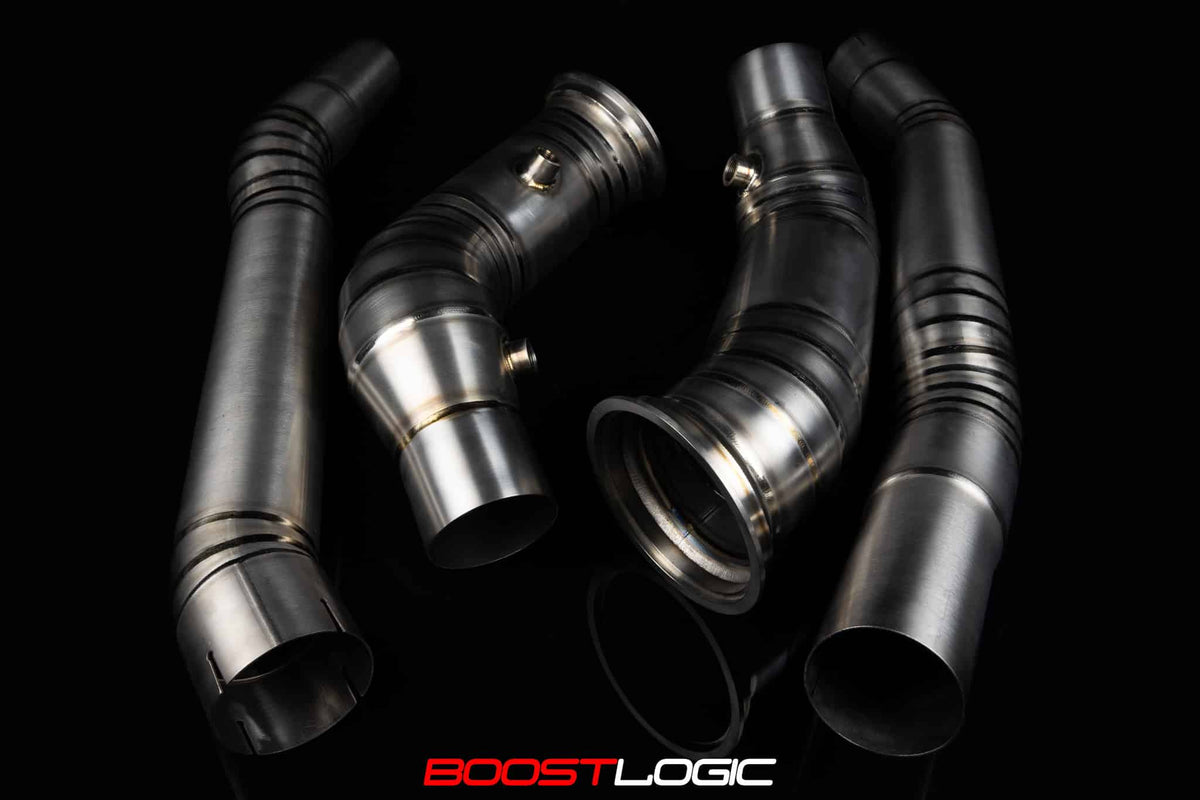 Boost Logic Titanium Downpipes for Ferrari 812 Main image