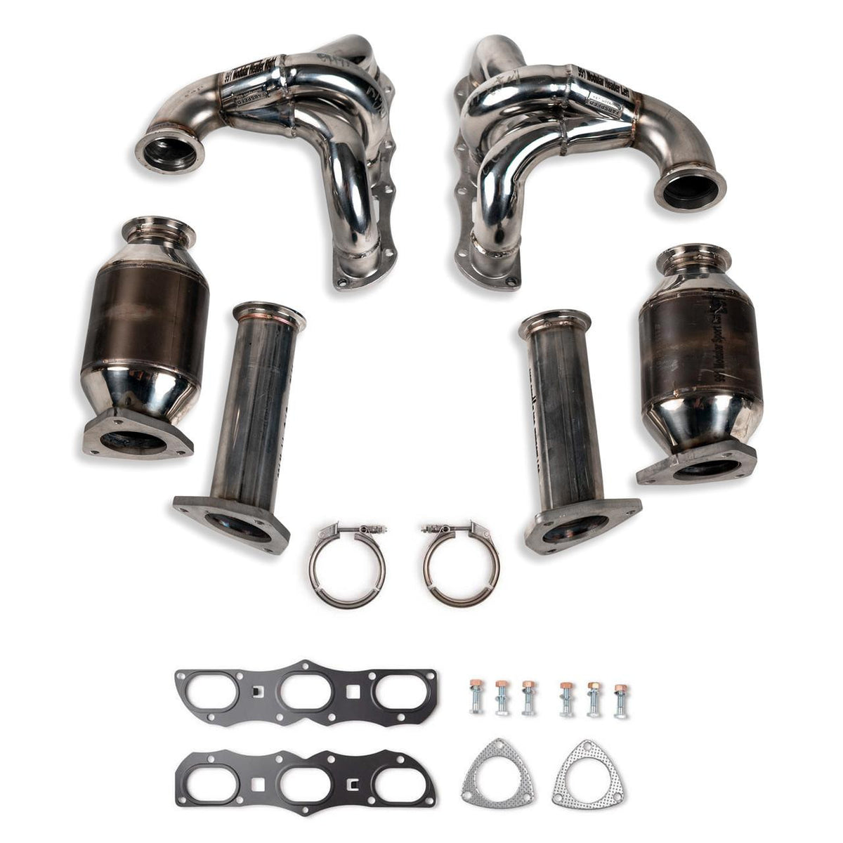 Fabspeed Porsche 991 Carrera RENNKRAFT Modular Headers with HJS Catalytic Converters (2012-2016)