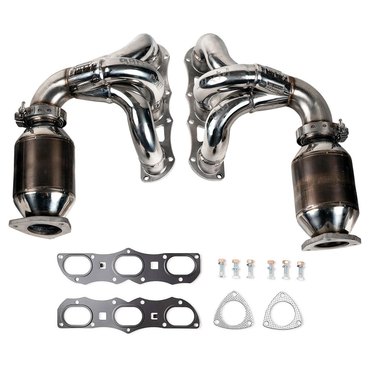 Fabspeed Porsche 991 Carrera RENNKRAFT Modular Headers with HJS Catalytic Converters (2012-2016)