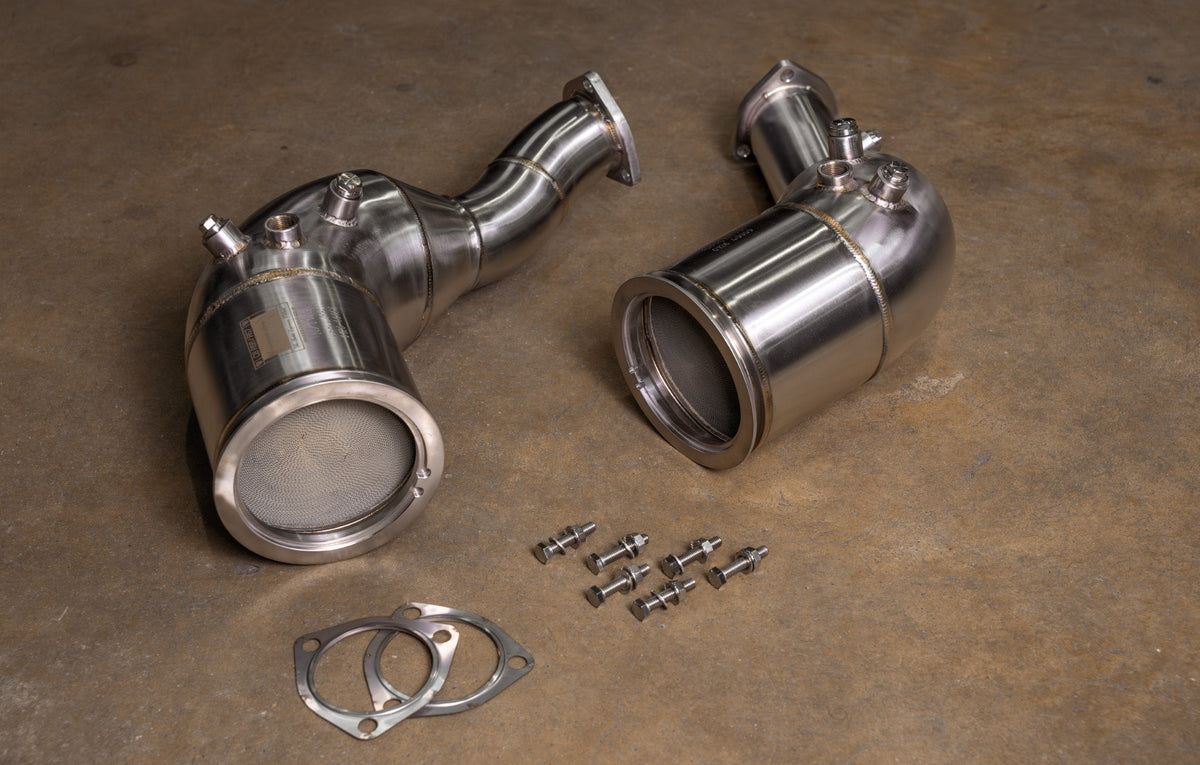 Audi C8 RS6 / RS7 400 Cell Catted Downpipes Main image