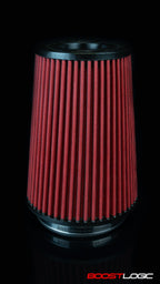 Boost Logic Red Dual Cone Filter 5″