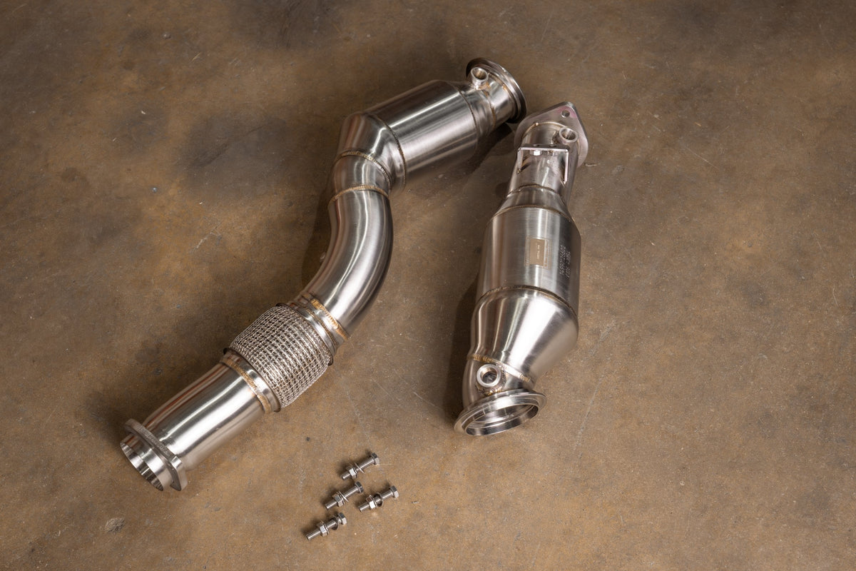 BMW G80/G82/G83/G87 M2 / M3 / M4 400 Cell Catted Downpipes Main image