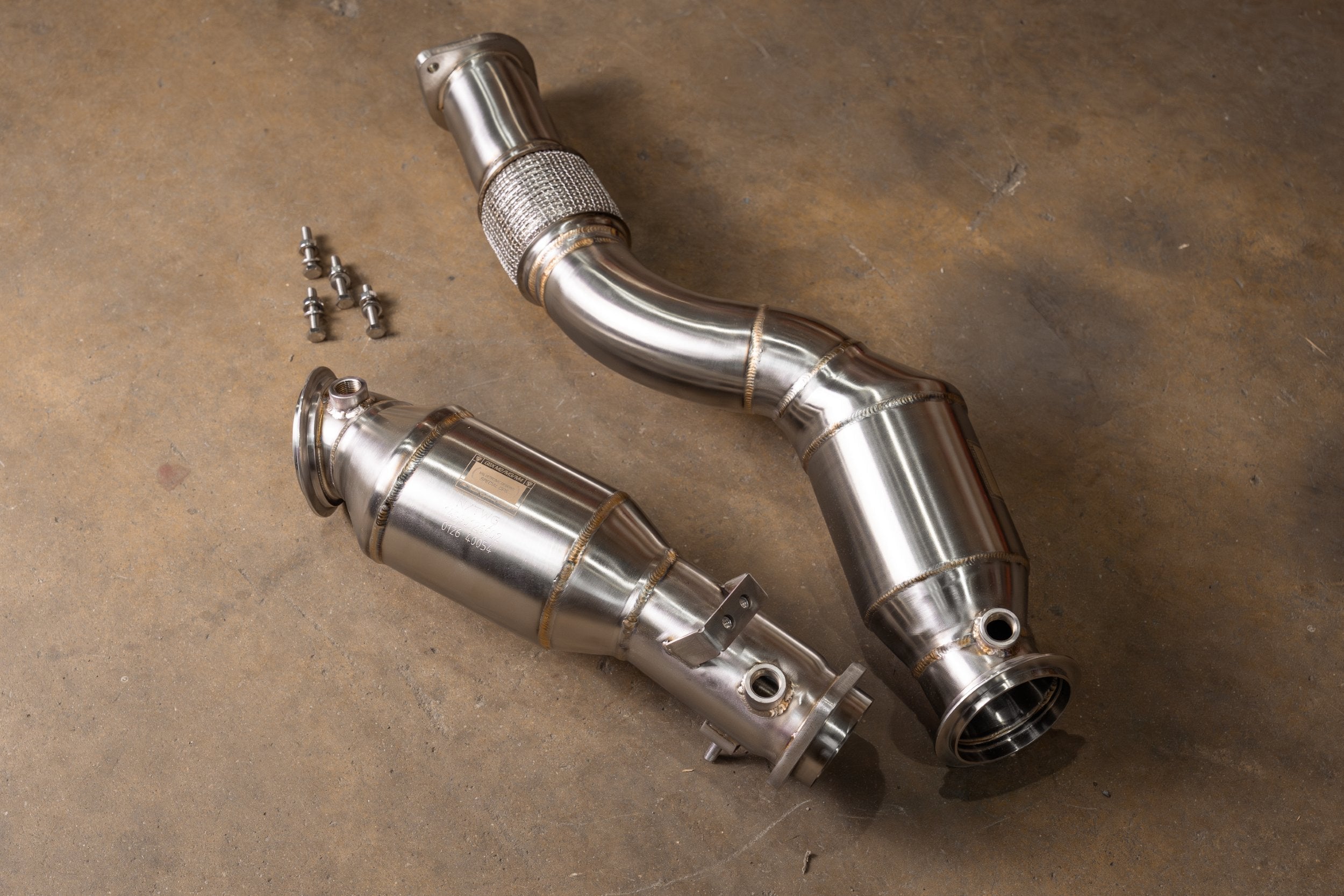 BMW G80/G82/G83/G87 M2 / M3 / M4 400 Cell Catted Downpipes Secondary image