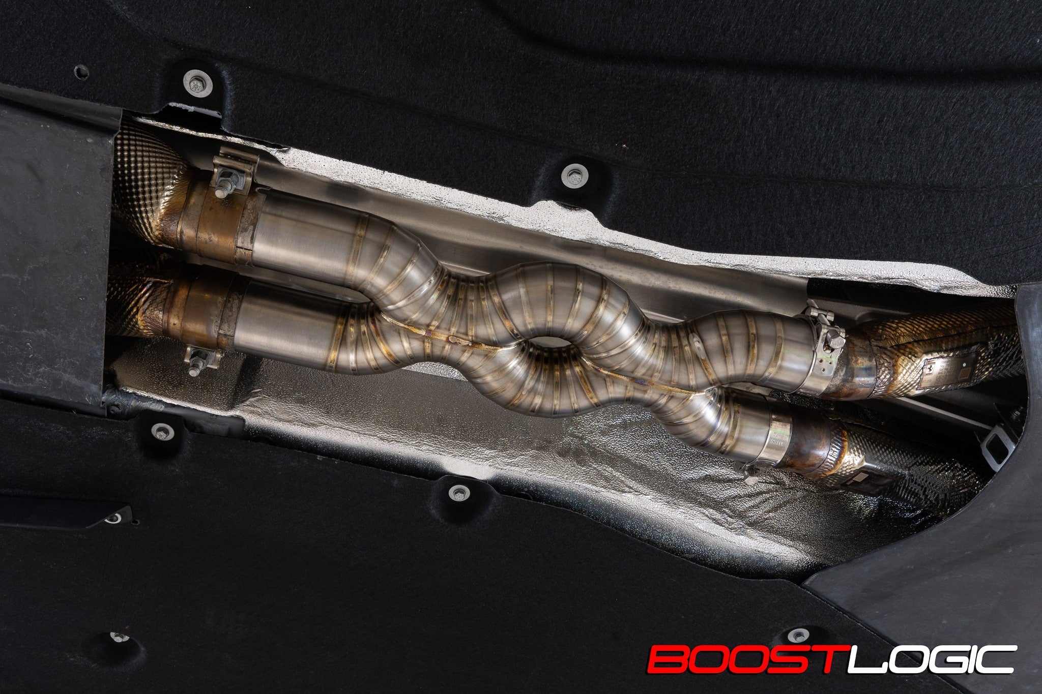 Boost Logic Titanium Triple X Midpipe for Ferrari 812 Secondary image