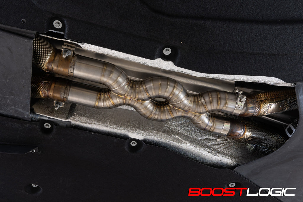 Boost Logic Titanium Triple X Midpipe for Ferrari 812