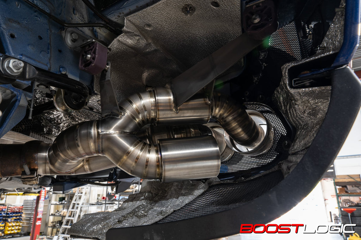 Boost Logic Titanium Axle Back Valved Exhaust System for Ferrari 812