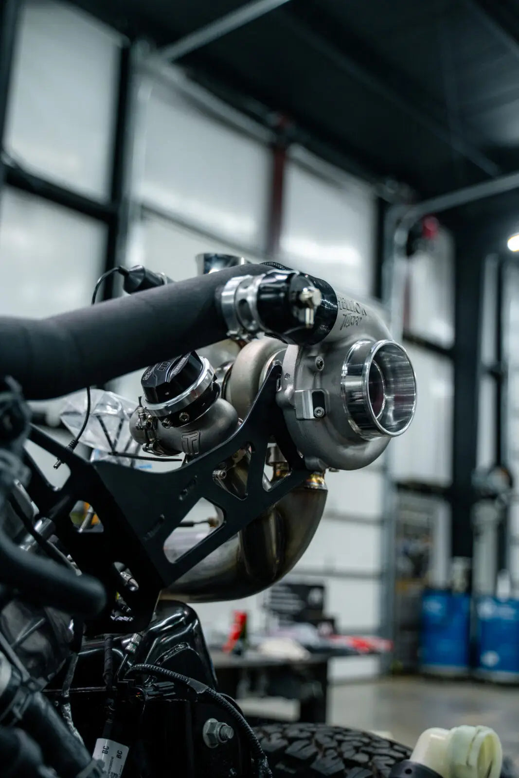 Hellion 2022+ Ford Raptor R 5.2L Top Mount “Mirror Image” Twin Turbo System